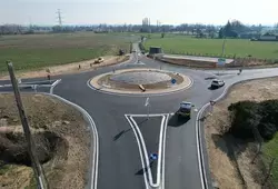 Inauguration du nouveau giratoire à Mulsanne/Laigné-en-Belin