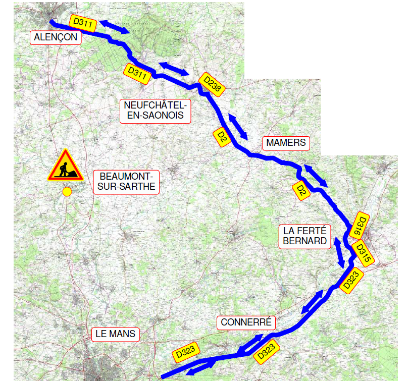 Déviation convois exceptionnels