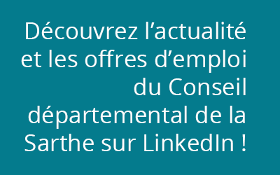 Lien LinkedIn Département de la Sarthe