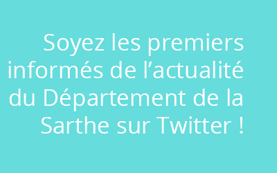 Lien Twitter Département de la Sarthe