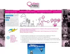 visuel de la page d'accueil du site Quittez Paris