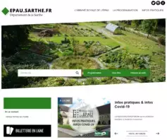 visuel de la page d'accueil du site de l'Abbaye Royale de l'Épau