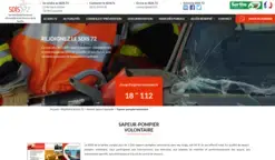 visuel du site du SDIS 72