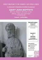 Saint Jean-Baptiste : restauration d'une sculpture en pierre du XIVe s.