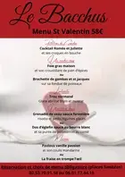Menu Spécial St Valentin