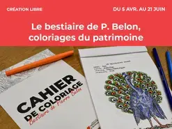 Le bestiaire de Pierre Belon, coloriages du patrimoine