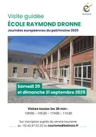 Journées du Patrimoine - Visite guidée de l'école Raymond Dronne