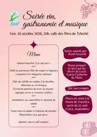 Soirée vin, gastronomie et musique