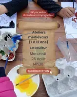 Les Ateliers Médiévaux (7-12 ans) : La couleur