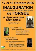 Inauguration de l'orgue de l'Église Notre-Dame