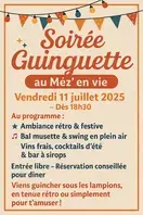 Soirée guinguette au Méz'en vie
