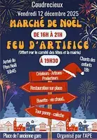 Marché de Noël et feu d'artifice