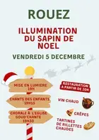 Illumination du sapin de Noël à Rouez