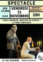 Spectacle "Don Lorenzo, Mister Da Ponte" par la 7ème Compagnie (72)