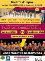 Théâtre d'impro - Match d'impro Les Candiratons / Beaux Ni Menteurs