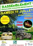 Rassemblement de véhicules anciens, de collection, prestige et sportives