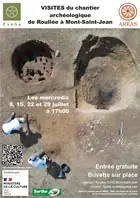 Visite du chantier archéologique de Roullée
