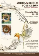 Atelier mangeoire pour oiseaux en osier avec Dorothée