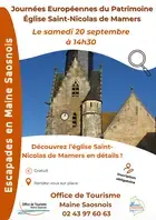 Escapades en Maine Saosnois : Journées Européennes du Patrimoine (Église Saint-Nicolas)