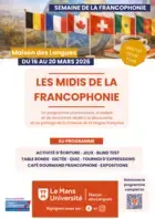 SEMAINE DE LA LANGUE FRANÇAISE ET DE LA FRANCOPHONIE à Le Mans Université