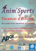Anim'Sports de l'ABOI - vacances d'octobre