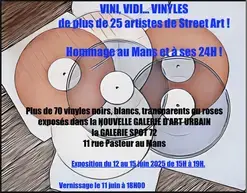 Vini, Vidi Vinyles par des Street Artistes -  Hommage aux 24H du Mans
