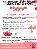 Atelier cuisine, spécial saint Valentin