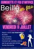 Guinguette et feu d'artifice