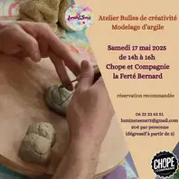 Atelier Bulles de créativité - Modelage d'argile