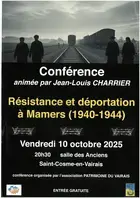Conférence "Résistance et déportation à Mamers" (1940-1944)