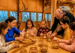 Atelier vannerie "Création d'une guirlande de lumignons"