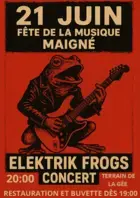 Concert gratuit du groupe de rock Elektrik Frogs pour la fête de la musique le 21 juin 2025