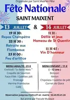 Fête nationale 13 et 14 juillet