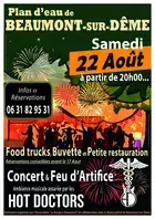 Repas concert feu d'artifice