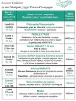 Cours de Cuisine : Atelier Enfants 7-14 ans