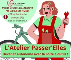 Atelier Passer'Elles - Cyclamaine (mécanique vélo géré par et pour les femmes)