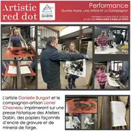 Performance de Danielle Burgart et du compagnon-artisan Lionel Chesneau
