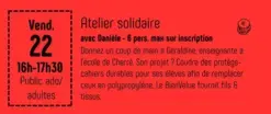 Atelier solidaire