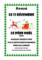 Le Père Noël arrive à Avezé