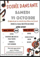 Soirée dansante à Crissé