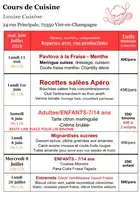 Cours de Cuisine : Recettes Salées Apéro