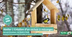 Atelier jeune public : création d'un nichoir à mésanges