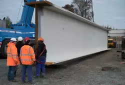 Déviation de Saint-Calais : livraison des poutres pour le viaduc de l'Anille