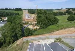 Déviation de Saint-Calais : 1/3 de la déviation ouverte et début des travaux du viaduc de l'Anille