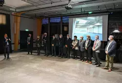 Photo de l'inauguration de la salle Jean-Pierre Chauveau à Mamers