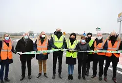 Montaillé: Inauguration du 1er créneau de dépassement de la RD357 et  du giratoire