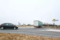 Montaillé: Inauguration du 1er créneau de dépassement de la RD357 et  du giratoire