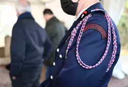 Pose de la première pierre du centre de secours Montmirail-Gréez