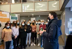 L’athlète Kevin Luron rencontre les collégiens à Connerré 