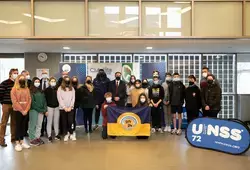 L’athlète Kevin Luron rencontre les collégiens à Connerré 